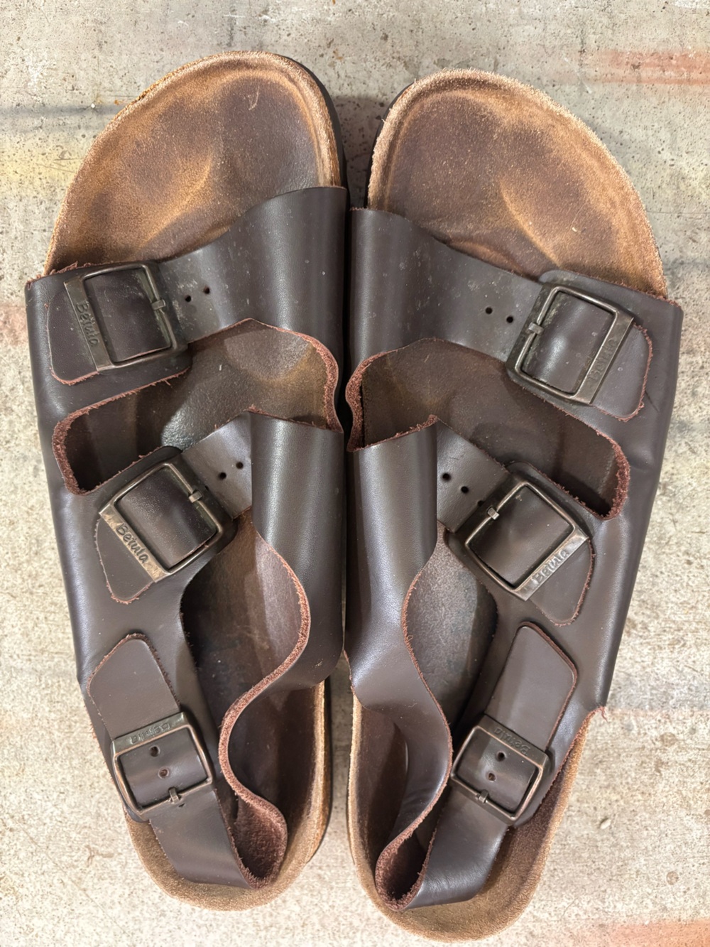 Men's Birkenstock Betula brown Leather Sandals